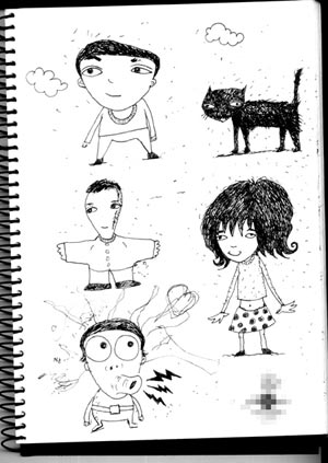 my sketchbook -kids 