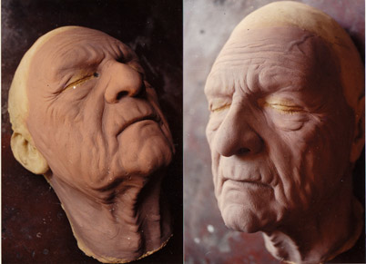 Old age make-up sculpt